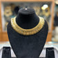 Elegant Gold-Finish Statement Necklace