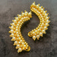 Golden Pearl Curve Ear Cuffs