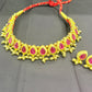 Royal Ruby Drop Choker Set