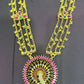 Royal Peacock Design Temple Necklace