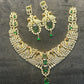 Peacock Emerald Sparkle Bridal Necklace Set