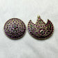 Ruby Pachi Kundan Surya & Chandra Hair Brooch Set