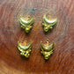 Golden Crescent Moon Hair Accessory with Ghungroo Drops