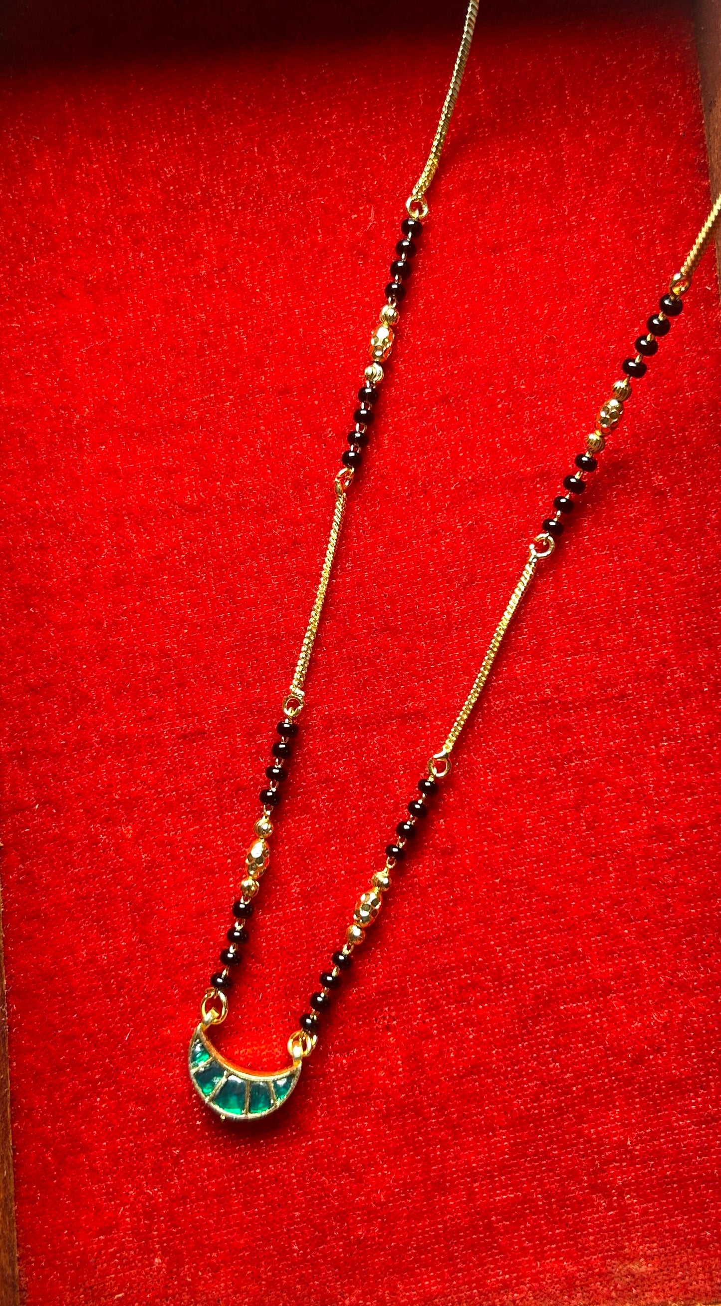 18-Inch Mangalsutra with Kundan Pendant