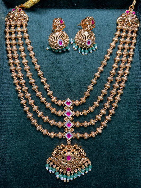 Rajwada Panchladi Haar Set