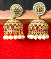 Royal Kundan Pearl Jhumka Earrings