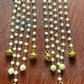 Lotus Long Hair Accessory with Cascading Pearl Chains & Ghungroo