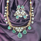 Emerald & Kundan Statement Necklace Set
