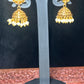 Floral Stud Jhumkas with Pearl Drops