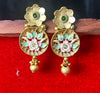 Floral Enamel Lotus Earrings