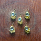 Crystal Stone Hair Accessory with Golden Beads
