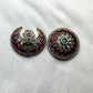 Pachi Kundan Surya-Chandra Hair Brooch Set