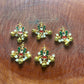 Peacock Design Hair Accessory with Kundan, Pearls & Ghungroo