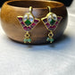 Lotus Fan Kundan Bugdi Earrings
