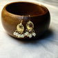 Traditional Gold-Tone Earrings with Pearl Drops