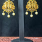 Temple Jewellery Earrings – Ram Darbar Design with Pearls
