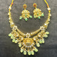 Divine Lakshmi Temple Bridal Necklace Set