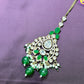 Emerald Elegance Maang Tikka