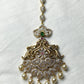 Victorian CZ Maang Tikka with Pearl Drops