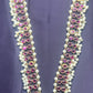 Pearl & Ruby Stone Haar with Grand Pendant