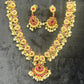 Antique Kundan Pearl Necklace Set with Earrings