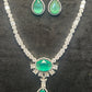 Mint Radiance Designer Necklace Set