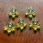 Peacock Design Hair Accessory with Kundan & Ghungroo Drops