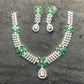Emerald Elegance Diamond Necklace Set