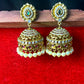 Grand Kundan Pearl Jhumka Earrings