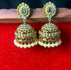 Grand Kundan Pearl Jhumka Earrings