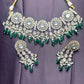 Royal Green Beaded Kundan Necklace