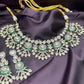 Royal Polki & Emerald Statement Necklace Set