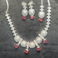 Radiant Ruby Elegance Necklace Set