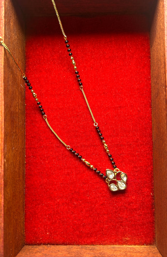 18-Inch Mangalsutra with Kundan Pendant