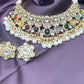 Navratna Polki Pearl Choker Set