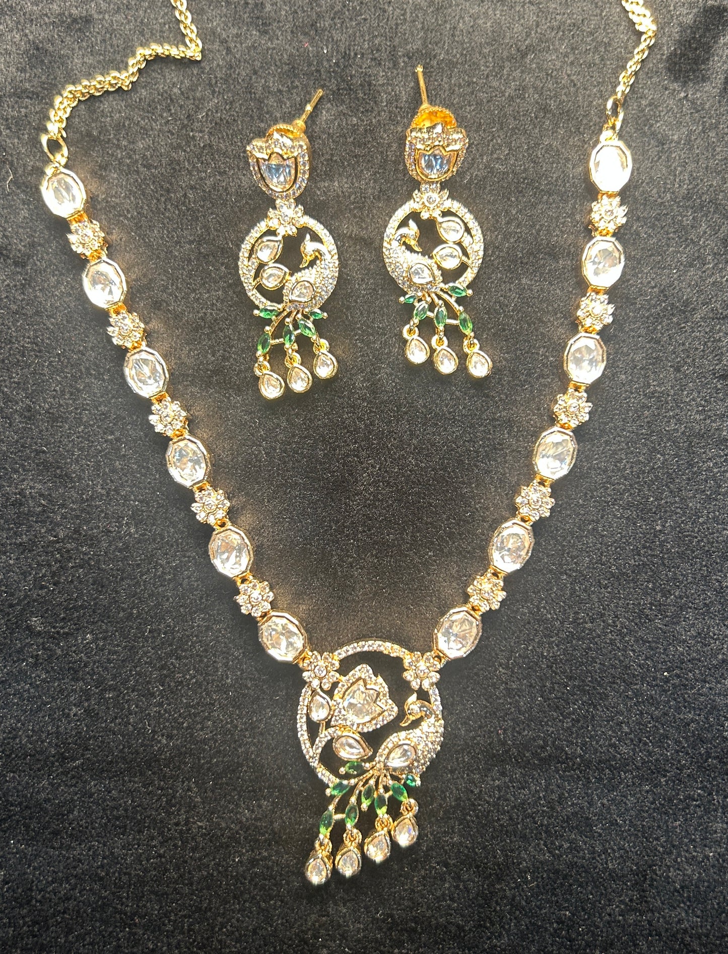 Royal Peacock Kundan Necklace Set
