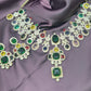 Royal Navratna Polki Necklace Set