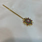 Royal Ruby–Emerald Kundan Hair Stick (Hair Stick)