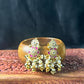 Floral Kundan Pearl Drop Earrings