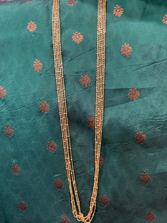 Traditional Maharashtrian Layered Gold-Finish Necklace