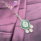 Emerald Polki Maang Tikka