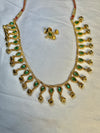 Green Stone Traditional Necklace Set