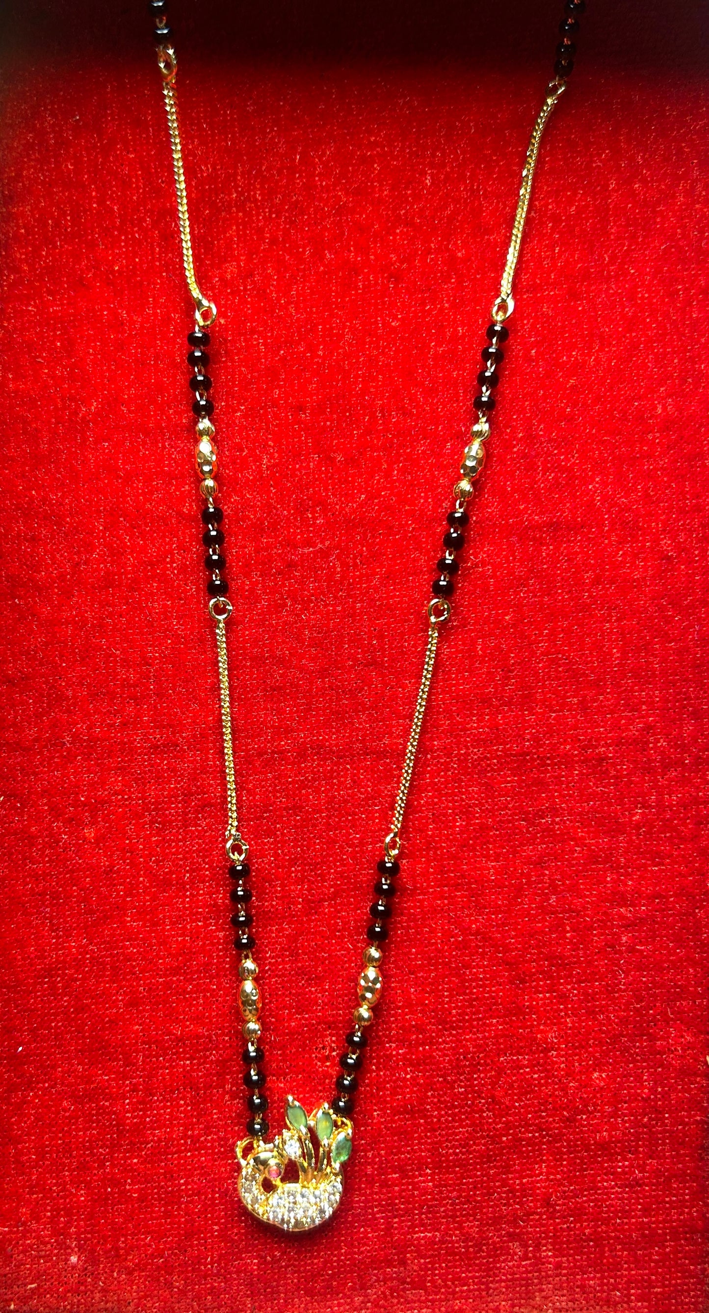18-Inch Mangalsutra with Kundan Pendant