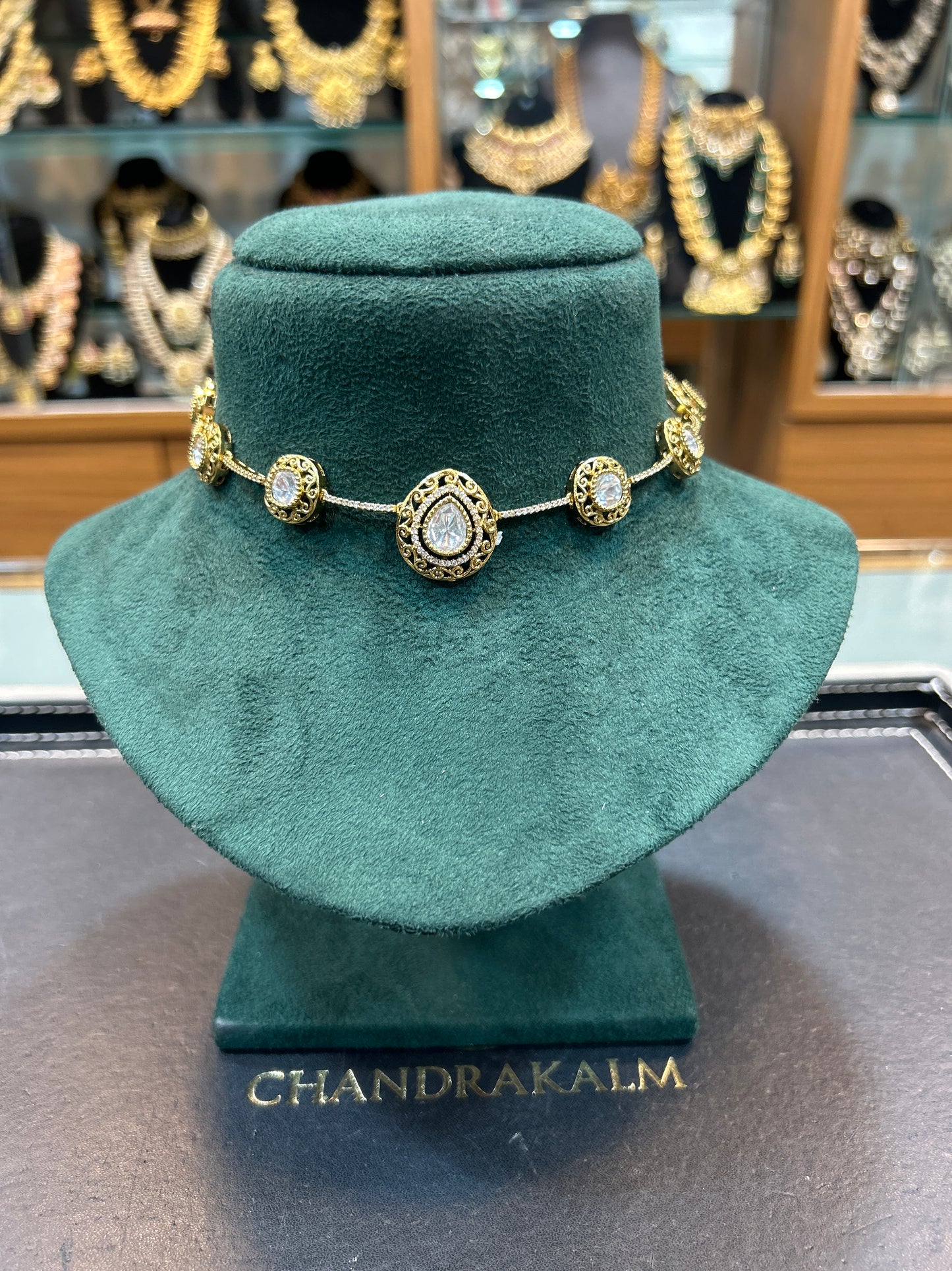 Royal Teardrop Kundan Choker Set