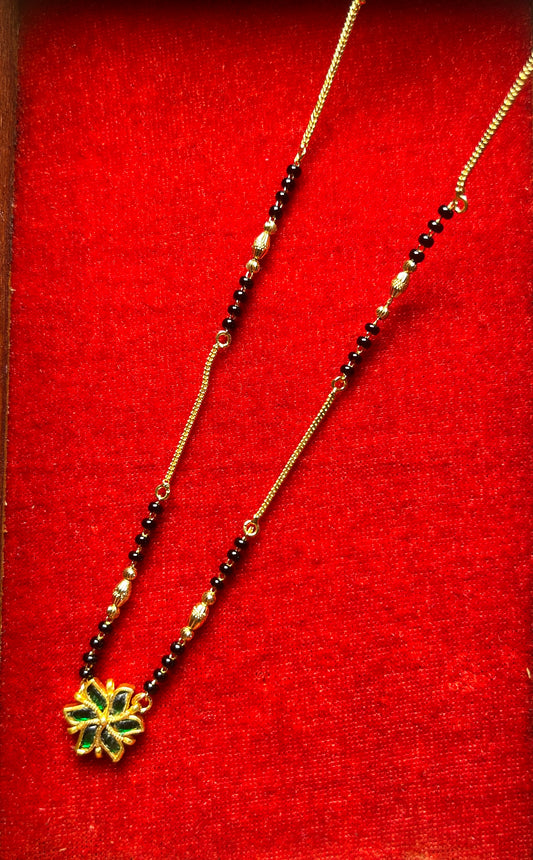 18-Inch Mangalsutra with Kundan Pendant