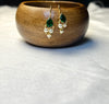 Emerald Drop Pearl Bugdi Earrings