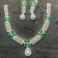 Emerald Elegance Diamond Necklace Set