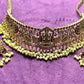 Antique Lakshmi Temple Choker Set with Pearl Drops