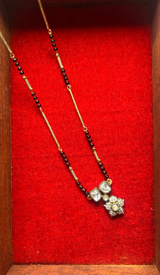 18-Inch Mangalsutra with Kundan Pendant