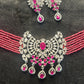 Rosé Radiance Beaded Choker Set